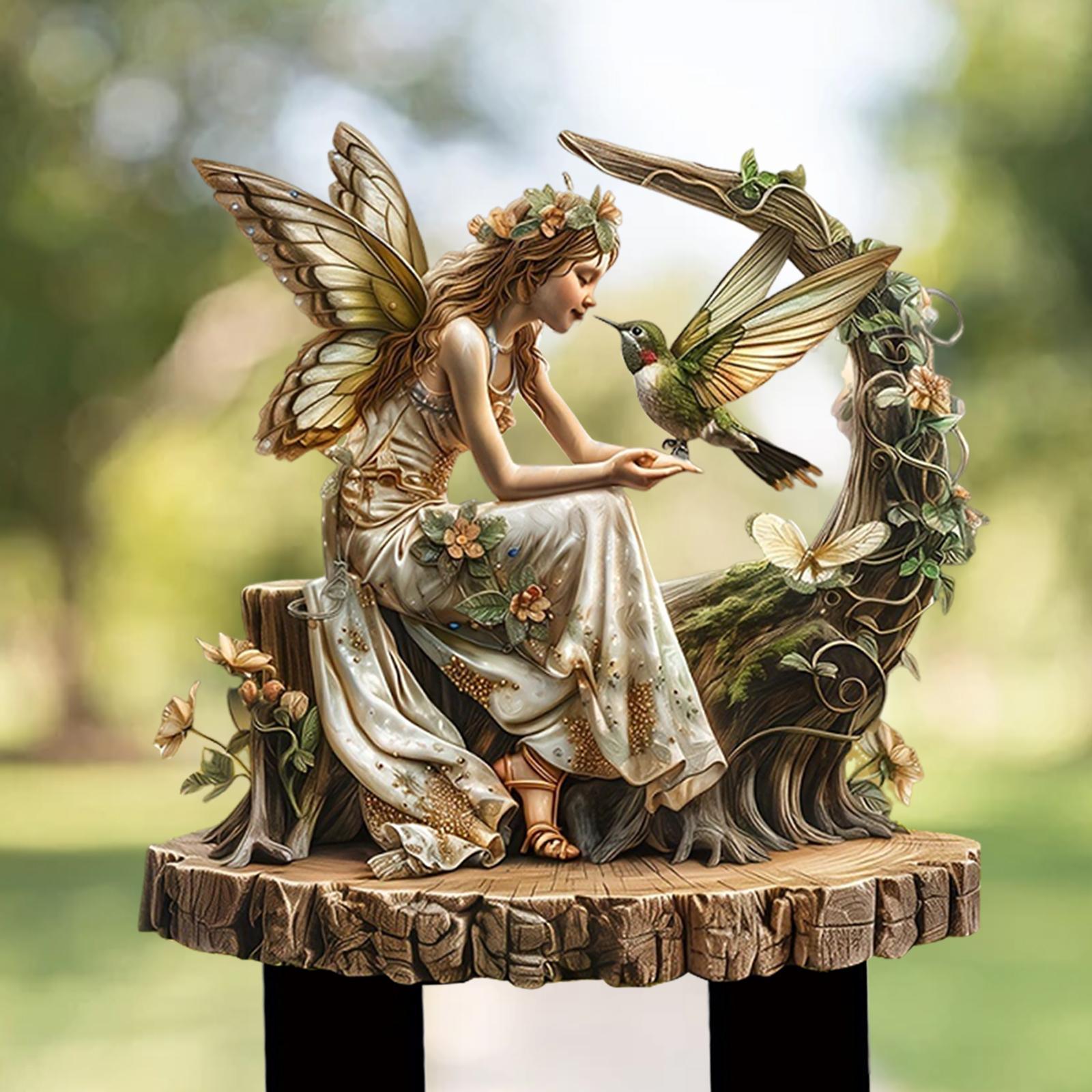 Bonsai Gardenia - Fairy Decorative Garden Stake 2D Flower