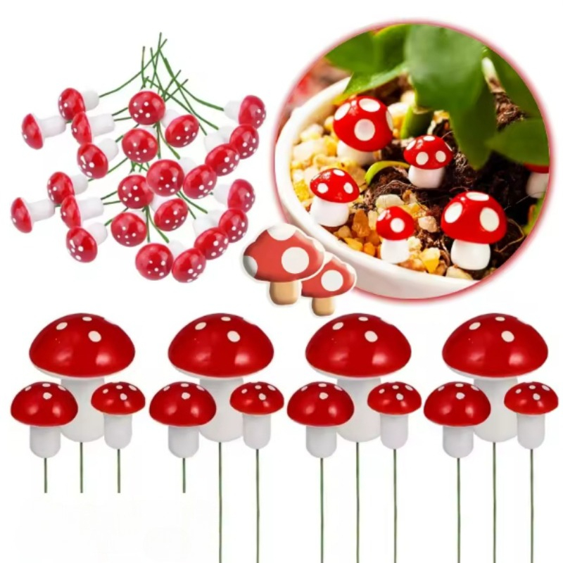 Bonsai Gardenia - Mini Mushroom DIY Craft Garden Ornament