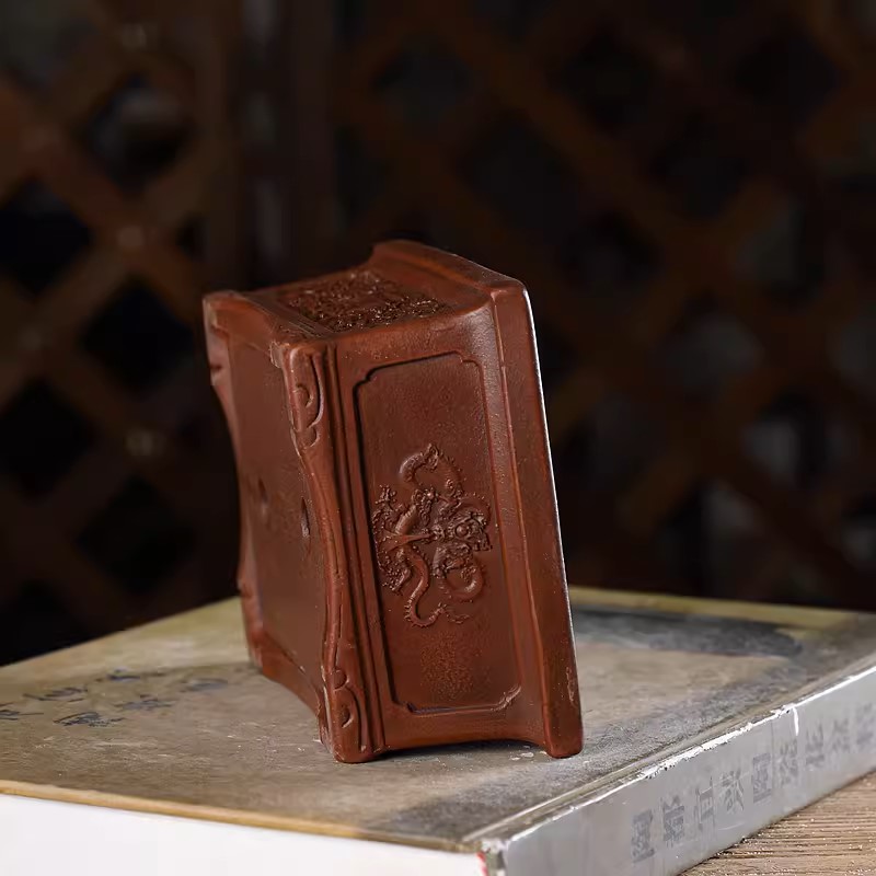 Purple Sand Carved Rectangle B - Bonsai Garden With Sand 评论和价格