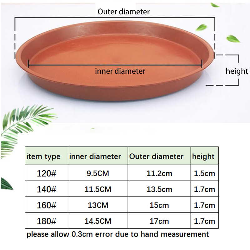 10pcs Plastic Flower Pot Tray  - Drip Tray Saucer 评论和价格