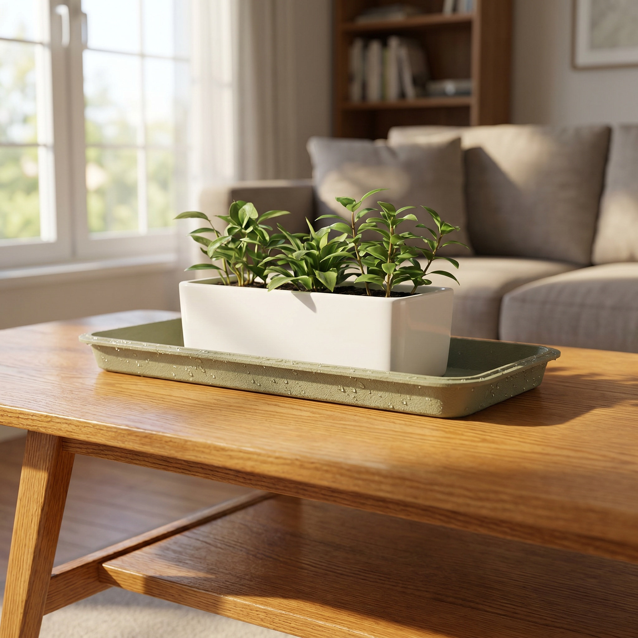 Rectangular Plastic Plant Tray - Drip Tray Saucer 评论和价格