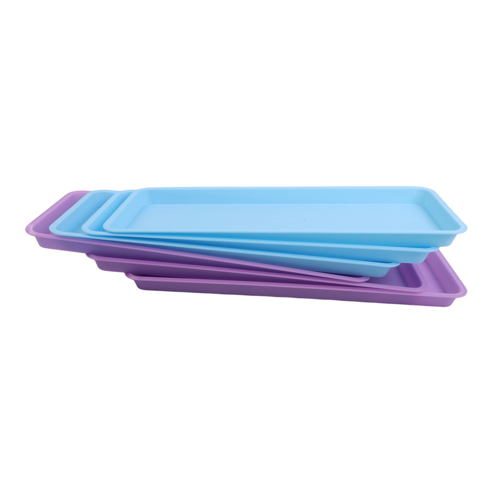 6 Piece Rectangular Plastic Fo - Drip Tray Saucer 评论和价格