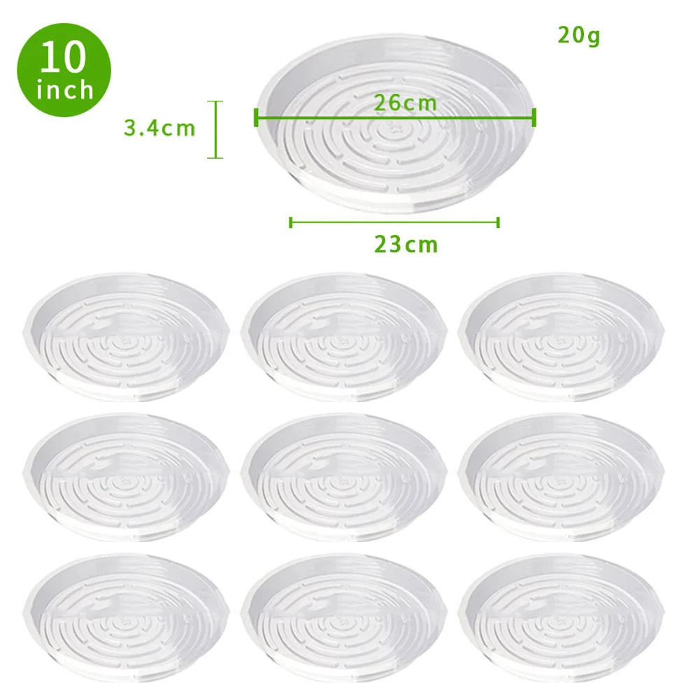 10/24pcs Plastic Plant Saucer  - Drip Tray Saucer 评论和价格