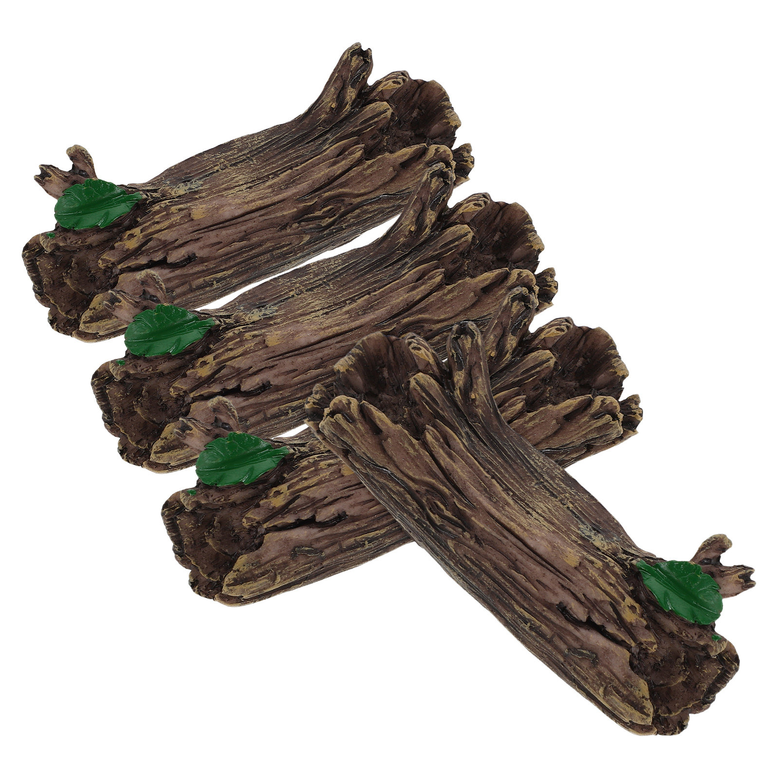 4Pcs Miniature Resin Tree Stum - Bonsai Garden With Sand 评论和价格