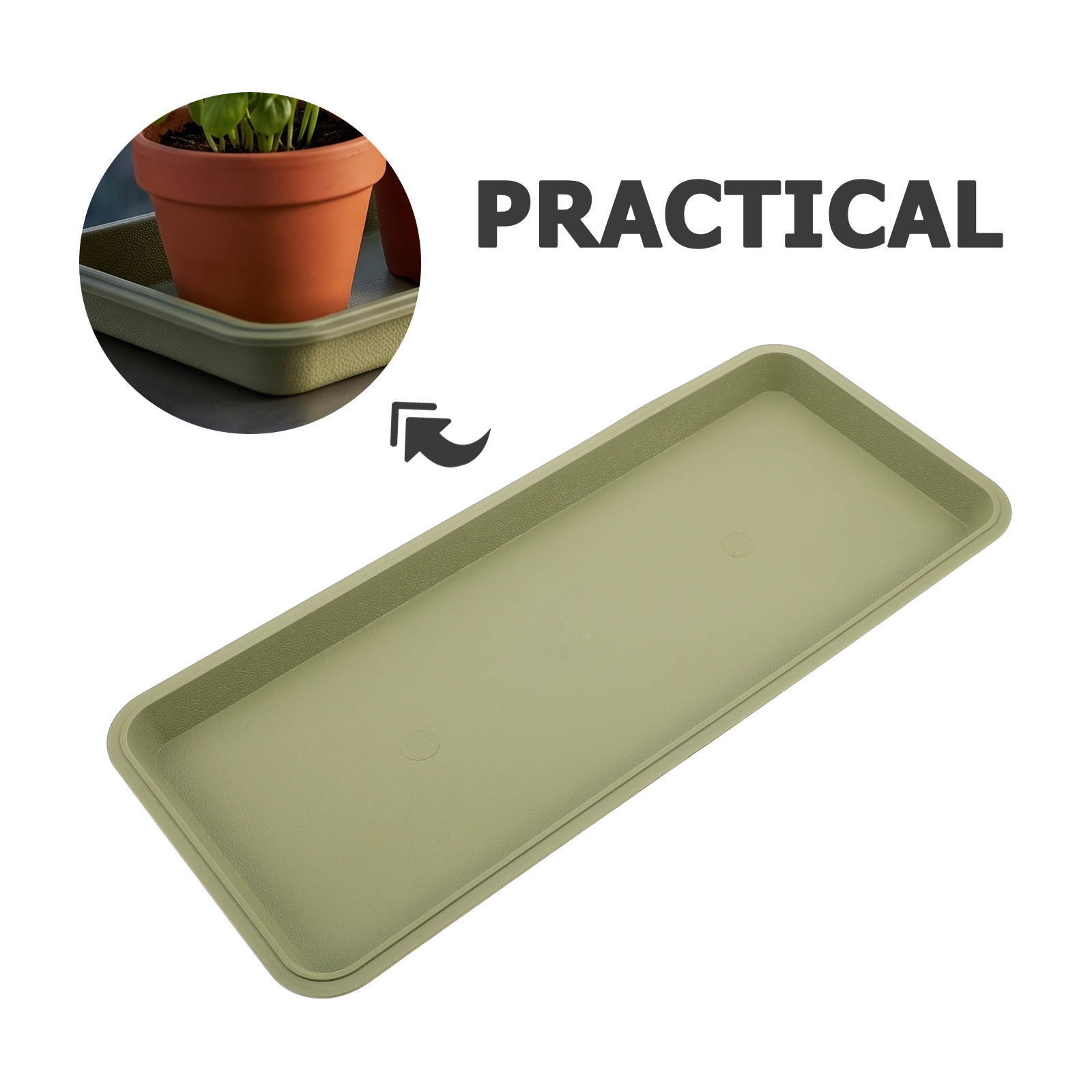 Rectangular Flower Pot Tray Pl - Drip Tray Saucer 评论和价格