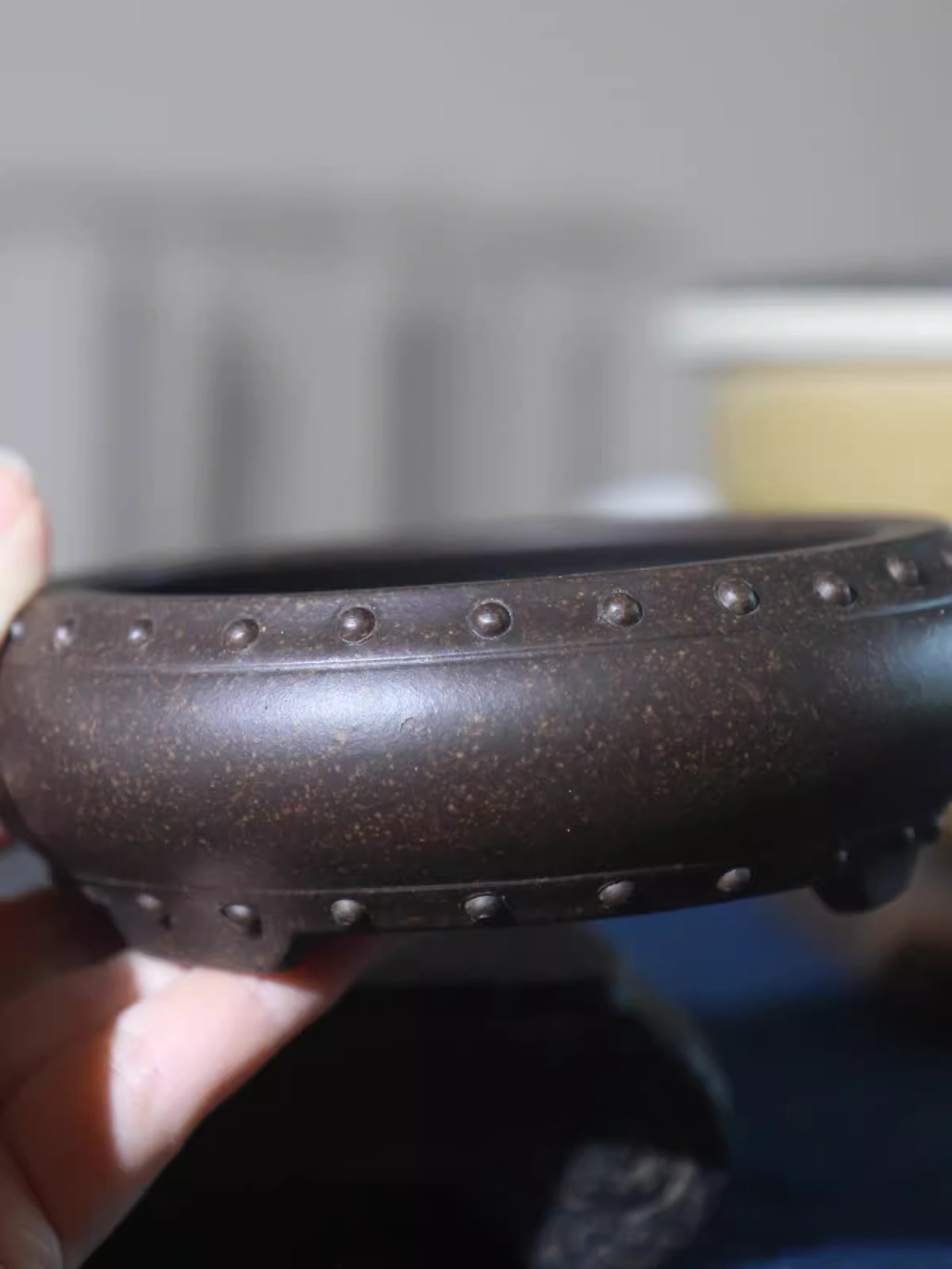 Ceramic Circle Bonsai Pot, Mad - Bonsai Garden With Sand 评论和价格