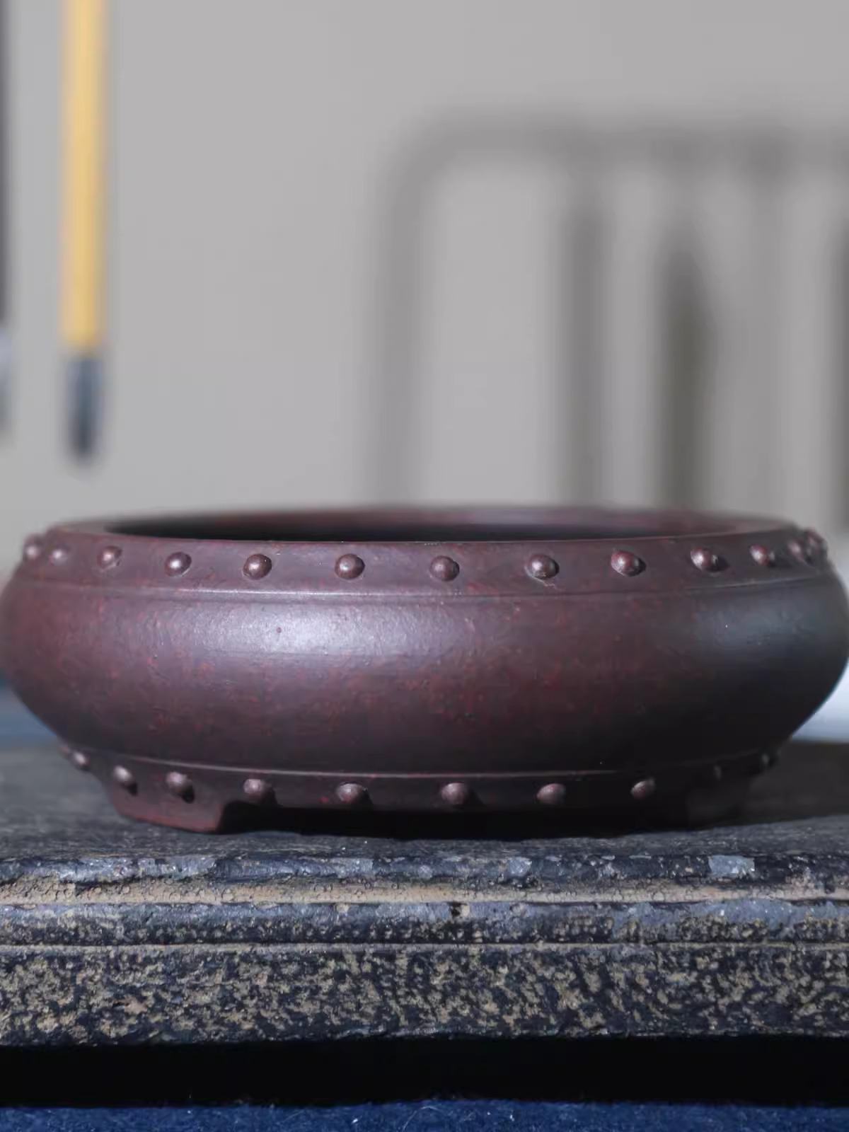 Ceramic Circle Bonsai Pot, Mad - Bonsai Garden With Sand 评论和价格