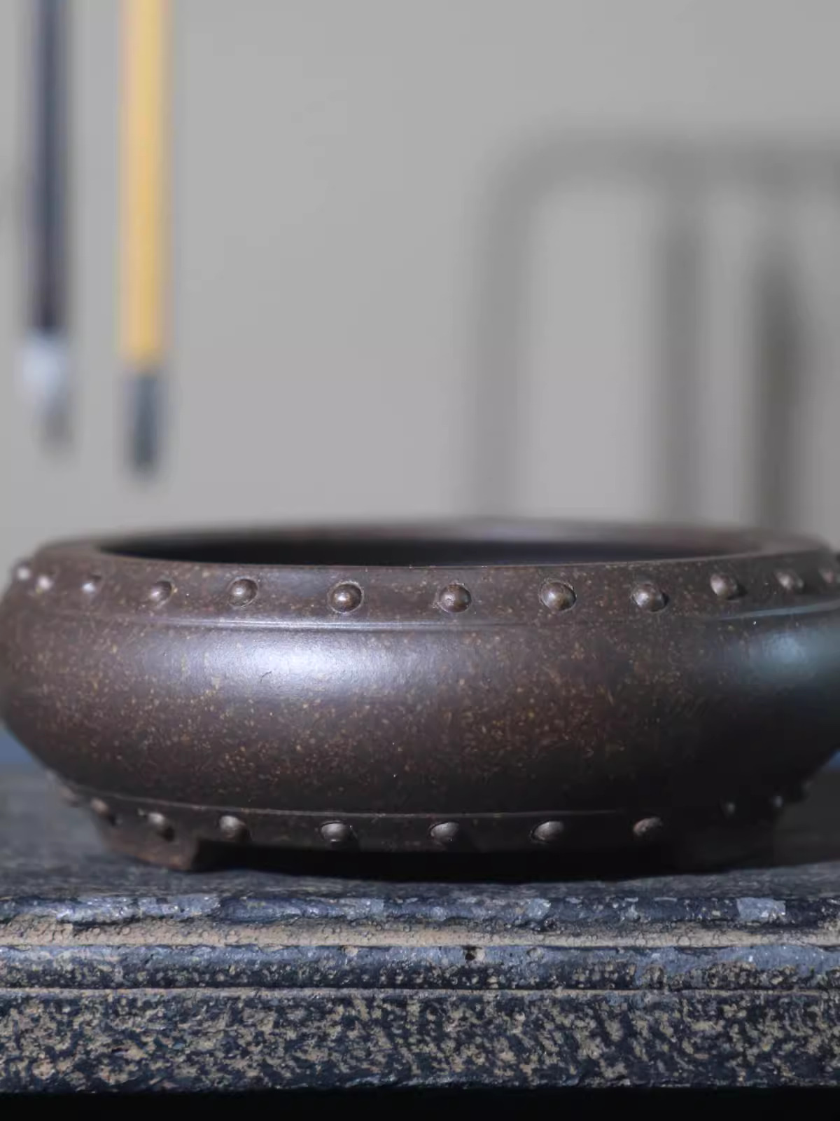 Ceramic Circle Bonsai Pot, Mad - Bonsai Garden With Sand 评论和价格