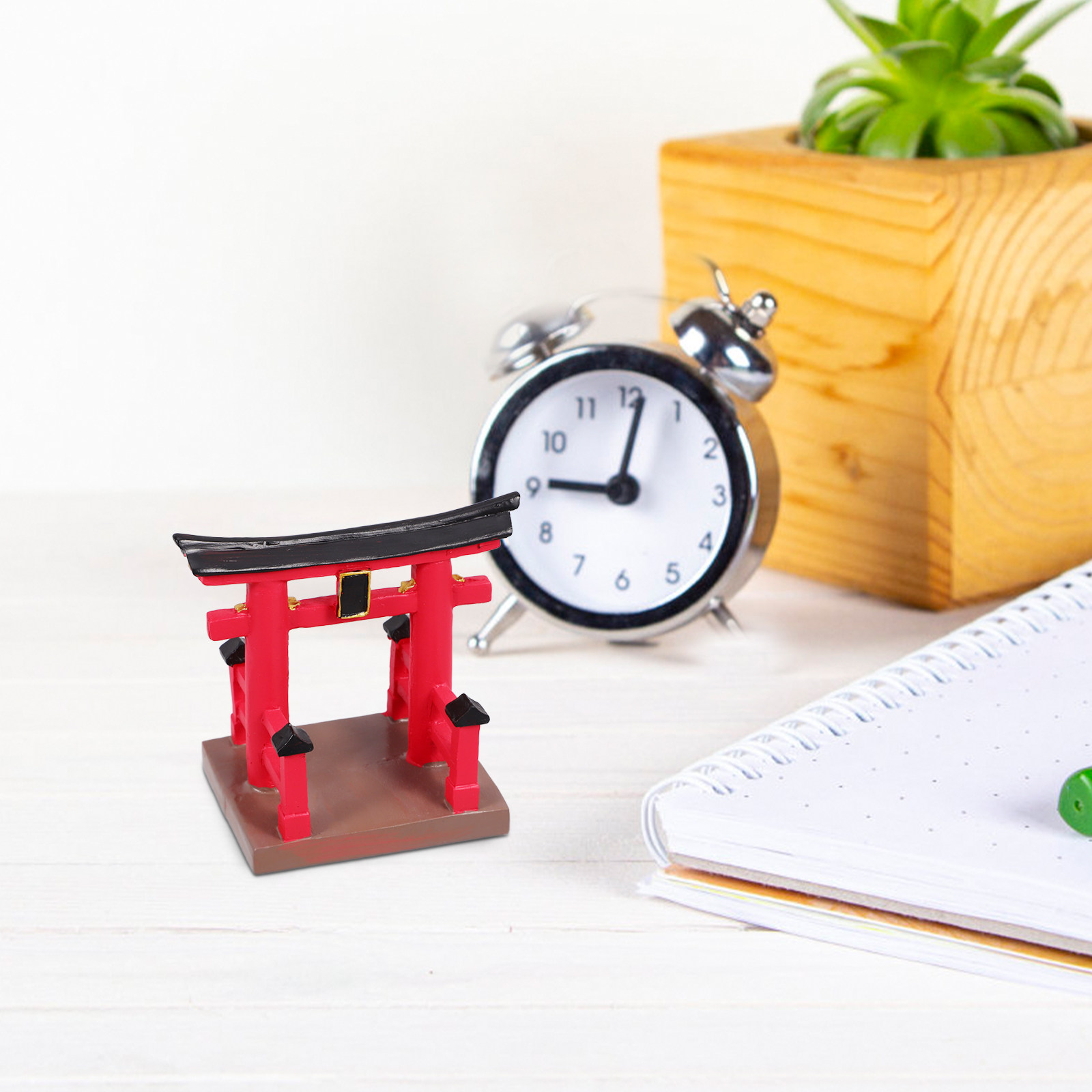 Miniature Resin Japanese Torii - Bonsai Garden With Sand 评论和价格