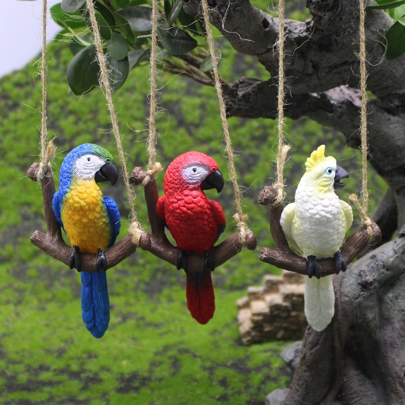 1Pcs Creative Swing Parrot Res - Bonsai Gardenia 评论和价格