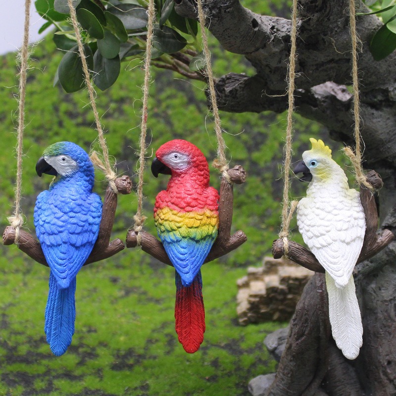 1Pcs Creative Swing Parrot Res - Bonsai Gardenia 评论和价格