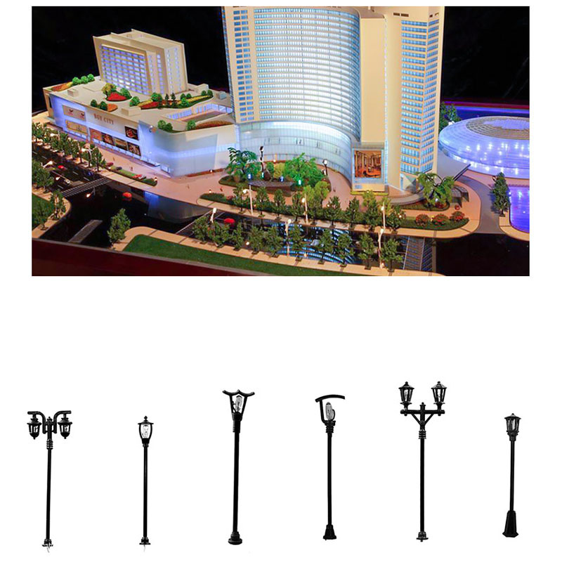 4Pcs Miniatures Road Light Mic - Bonsai Gardenia 评论和价格