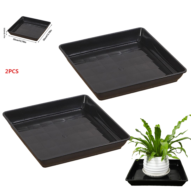 2 Pcs Flower Pot Base Thickene - Drip Tray Saucer 评论和价格
