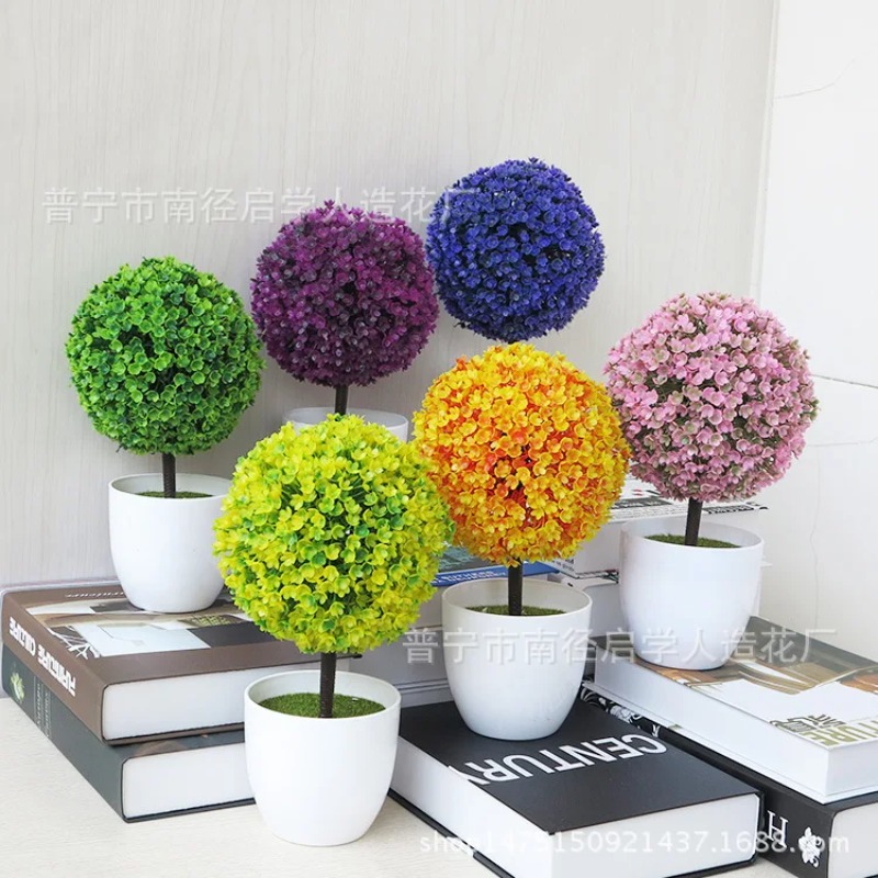 Artificial Small Tree Potted P - Bonsai Gardenia 评论和价格