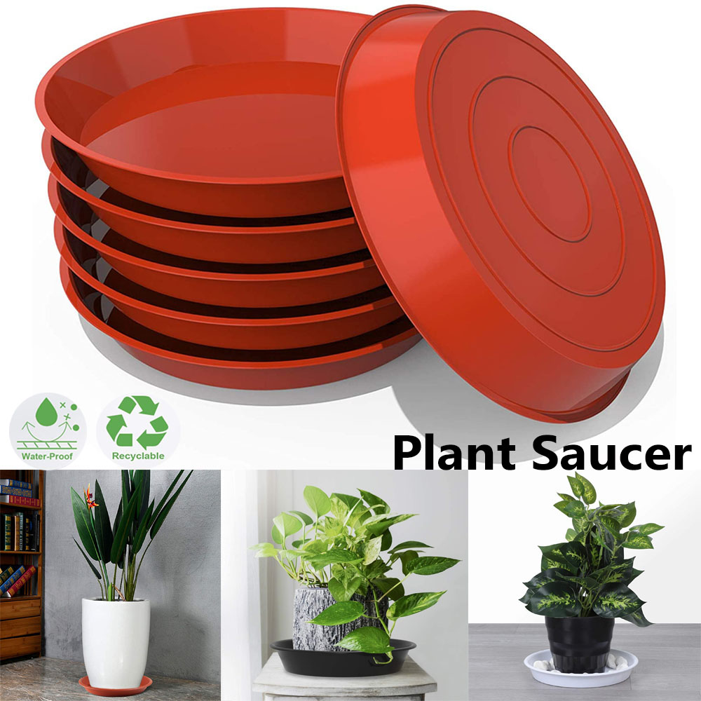 3Pcs Garden Round Flower Pot D - Drip Tray Saucer 评论和价格