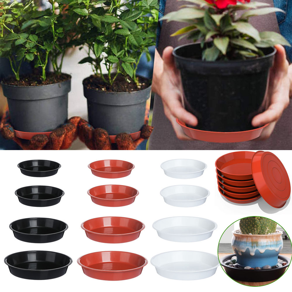 3Pcs Garden Round Flower Pot D - Drip Tray Saucer 评论和价格