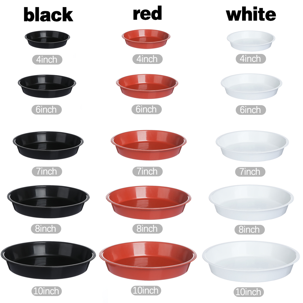 3Pcs Garden Round Flower Pot D - Drip Tray Saucer 评论和价格