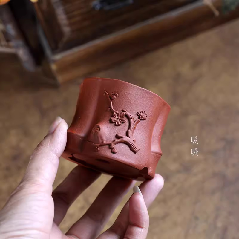 Purple Sand Bonsai Pot,Carved  - Bonsai Garden With Sand 评论和价格