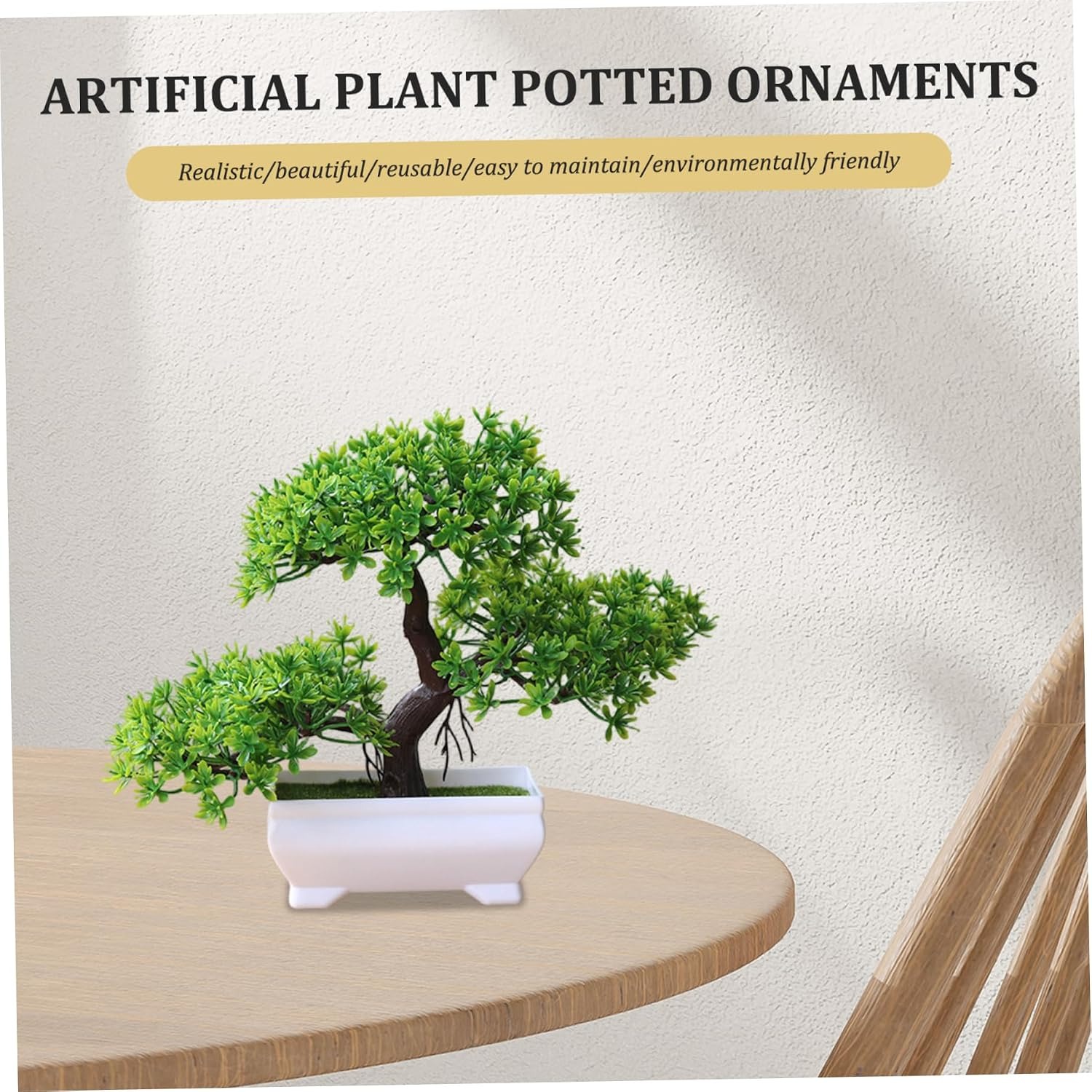 1/2Pcs Artificial Bonsai Tree  - Bonsai Gardenia 评论和价格